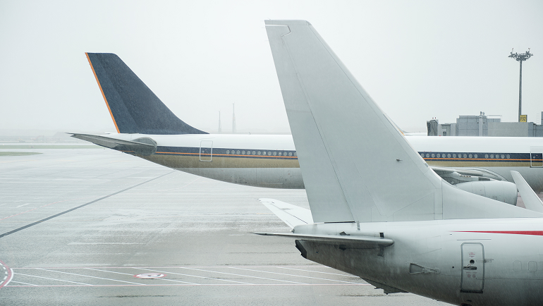 空客飞机后尾迹涡流的测量